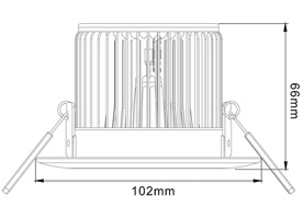 5W LD-DL-CPS-01-5W LED Down Light Cut-out 80mm Diameter 4" White Recessed Dimmable/Non-Dimmable LED Down Light